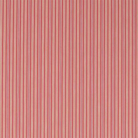 Sanderson Melford Weaves Fabrics Melford Stripe Fabric - Rowan Berry - DMWC237209