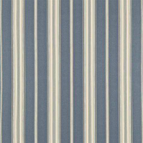 Sanderson Melford Weaves Fabrics Saxon Fabric - Indigo / Biscuit - DMWC237236 - Image 1
