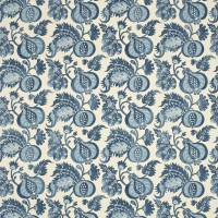 China Blue Fabric - Indigo/Neutral