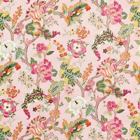 Sanderson Water Garden Fabrics Fusang Tree Fabric - Peach Blossom - DWAT226966