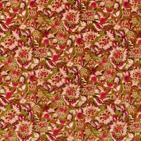 Amara Butterfly Fabric - Olive/Lotus Pink