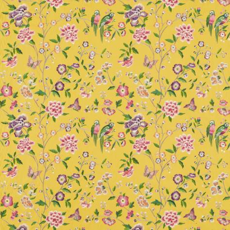 Sanderson Water Garden Fabrics Chinoiserie Hall Fabric - Papavera - DWAT237273 - Image 1