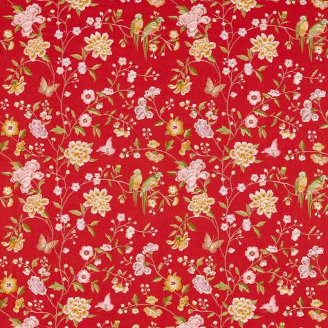 Sanderson Water Garden Fabrics Chinoiserie Hall Fabric - Cinnabar Red - DWAT237274 - Image 1