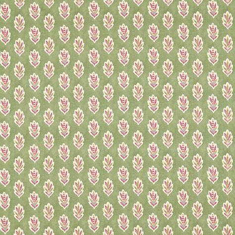 Sanderson Pinetum Prints Fabrics Sessile Leaf Fabric - Forest Green - DARB227075 - Image 1
