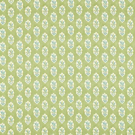 Sanderson Pinetum Prints Fabrics Sessile Leaf Fabric - Artichoke - DARB227076