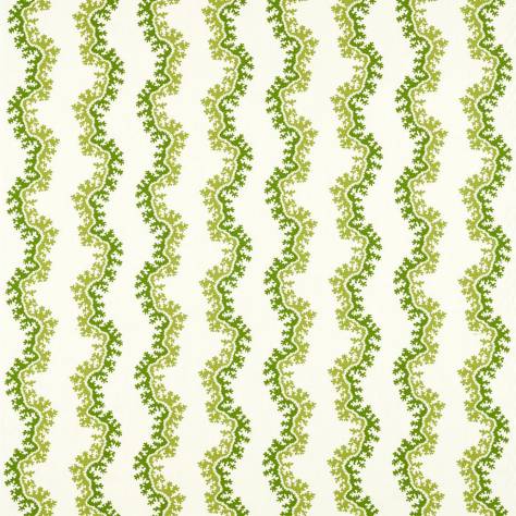 Sanderson Pinetum Prints Fabrics Oxbow Fabric - Sap Green - DARB227094