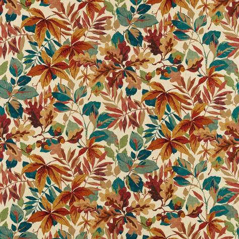 Sanderson Arboretum Fabrics Robins Wood Fabric - Russet - DARF227056