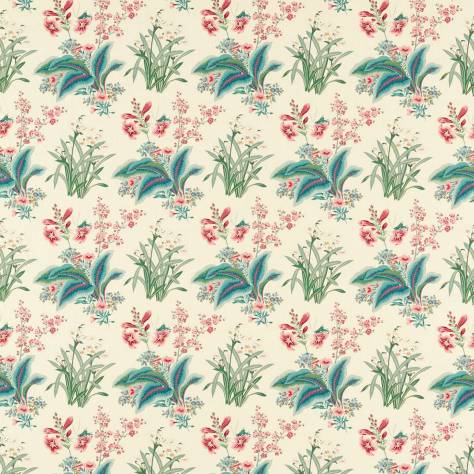 Sanderson Arboretum Fabrics Enys Garden Fabric - Blush/Jade - DARF227061 - Image 1