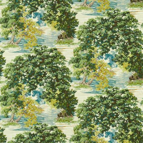 Sanderson Arboretum Fabrics Ancient Canopy Fabric - Sap Green - DARF227070 - Image 1