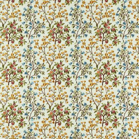Sanderson Arboretum Fabrics Foraging Embroidery Fabric - Rowan Berry - DARF237314