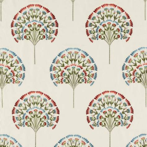Sanderson Arboretum Fabrics Wild Tulip Fabric - Cranberry/Ivory - DARF237318 - Image 1