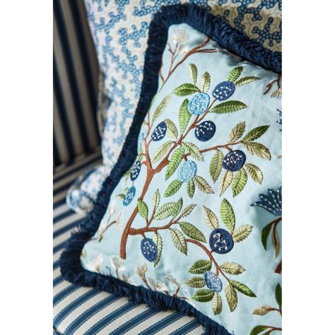 Sanderson Arboretum Fabrics Fernery Embroidery Fabric - Forest Green - DARF237320 - Image 3