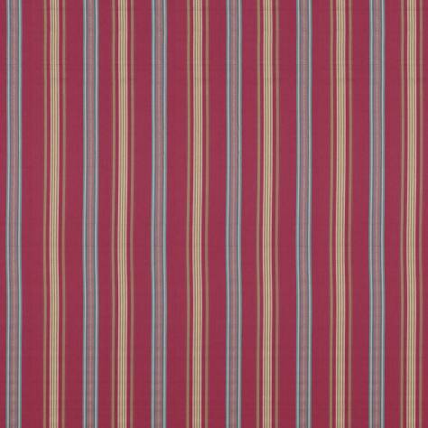 Sanderson Arboretum Fabrics Valley Stripe Fabric - Mulberry/Blue - DARF237326