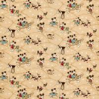 Mickey at the Farm Fabric - Butterscotch