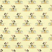 Minnie on the Move Fabric - Sherbet
