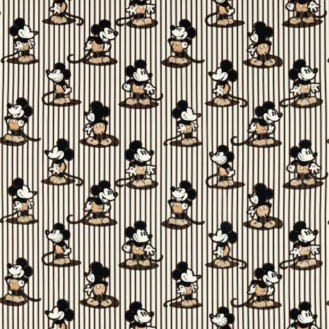 Sanderson Disney Home x Sanderson Fabrics Mickey Stripe Fabric - Humbug - DDIF227151 - Image 1