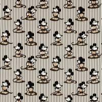 Mickey Stripe Fabric - Humbug
