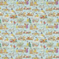 Snow White Fabric - Puddle Blue