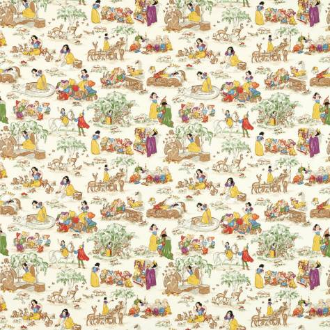 Sanderson Disney Home x Sanderson Fabrics Snow White Fabric - Whipped Cream - DDIF227154 - Image 1