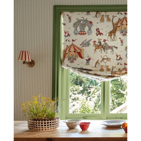 Sanderson Disney Home x Sanderson Fabrics Aline in Wonderland Fabric - Gumball Green - DDIF227165 - Image 2