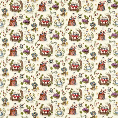 Sanderson Disney Home x Sanderson Fabrics Aline in Wonderland Fabric - Hundreds &amp; Thousands - DDIF227166