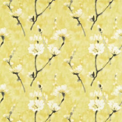 Sanderson Aegean Fabrics Eleni Fabric - Indian Yellow - DAEG222945