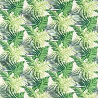 Manila Fabric - Green/Ivory
