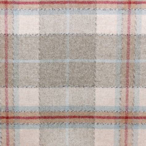 Sanderson Byron Wool Fabrics Milton Fabrics - Cherry/Biscuit - DBYR233250