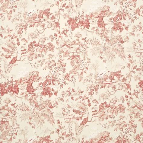 Sanderson Caverley Fabrics Aesops Fables Fabric - Pink - DCAVAE201