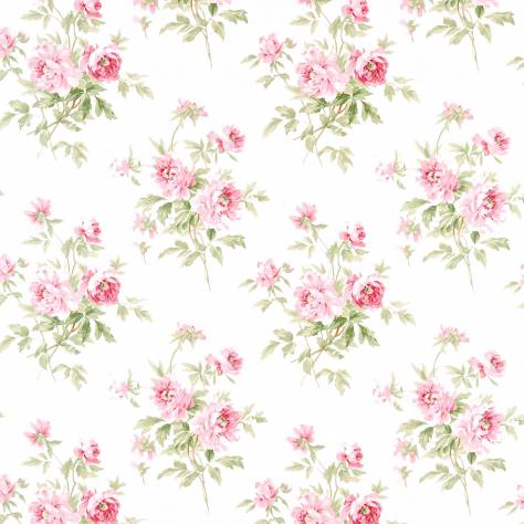 Sanderson Caverley Fabrics Adele Fabric - Rose/Cream - DCAVAD201 - Image 1