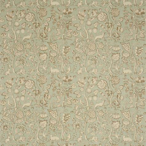 Sanderson Country Linens Fabrics Beaufort Fabric - Duckegg/Camel - DCOUBE202