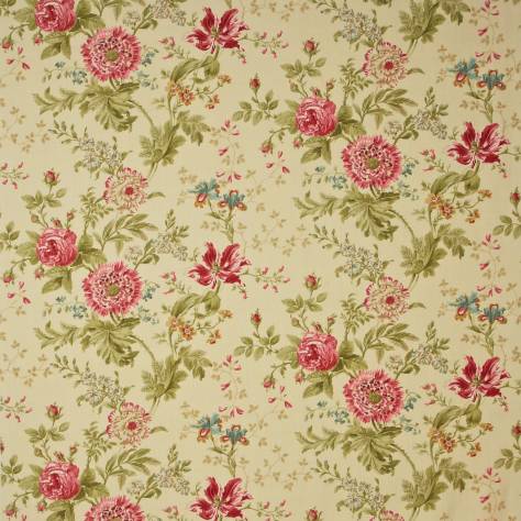 Sanderson Country Linens Fabrics Elouise Fabric - Willow/Pink - DCOUEL202
