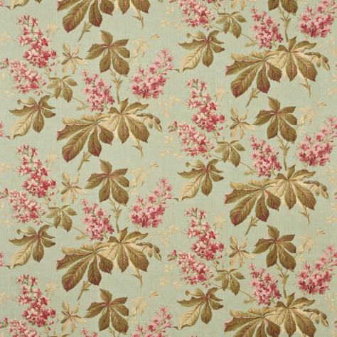Sanderson Country Linens Fabrics Pavia Fabric - Duckegg/Mauve - DCOUPA203 - Image 1