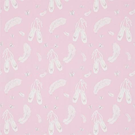 Sanderson Abracazoo Fabrics & Wallpapers Ballet Shoes Fabric - Pink - DLIT223917 - Image 1