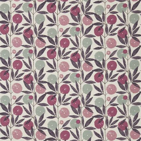 Scion Levande Fabrics Blomma Fabric - Heather/Damson/Stone - NFIK120360