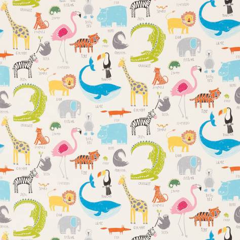 Scion Guess Who? Fabrics Animal Magic Fabric - Tutti Frutti/Chalk - NSCK120467 - Image 1