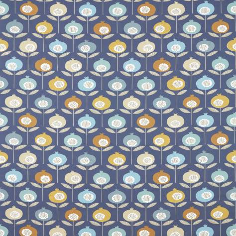 Scion Pepino Fabrics Pepino Fabric - Sky/Cinnamon/Ink - NPED120646