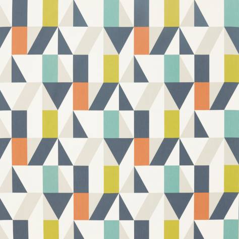 Scion Nuevo Fabrics Nuevo Fabric - Citrus/Paprika/Forest - NNUE120711 - Image 1