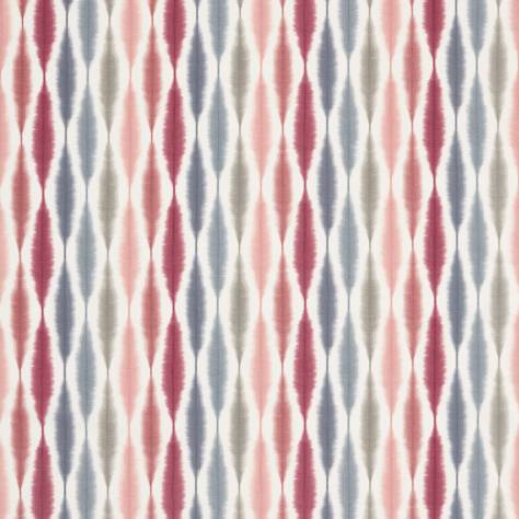 Scion Japandi Fabrics Usuko Fabric - Cranberry/Rose/Steel - NJAP120753 - Image 1