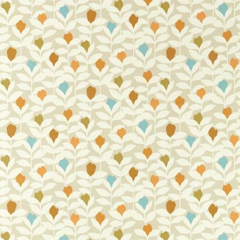 Scion Esala Fabrics Padukka Fabric - Tangerine - NESF120875