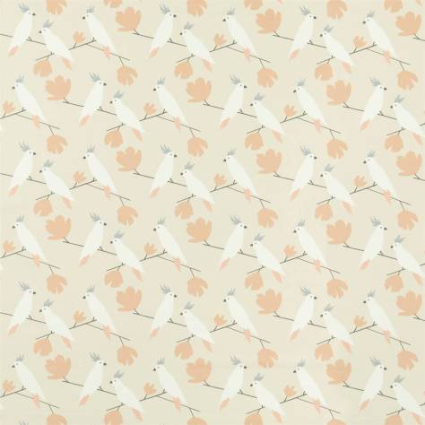 Scion Esala Fabrics Love Birds Fabric - Blush - NESF120887