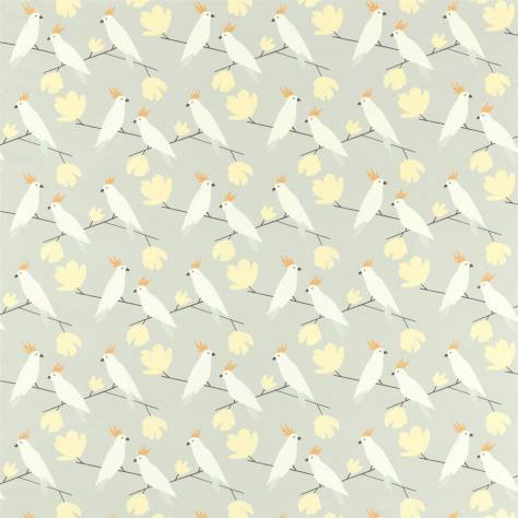 Scion Esala Fabrics Love Birds Fabric - Willow - NESF120896