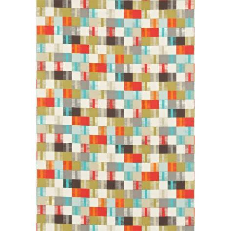 Scion Esala Fabrics Navajo Fabric - Tomato / Multi - NESF120920