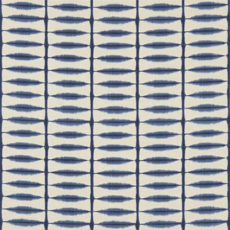 Scion Esala Fabrics Shibori Fabric - Indigo / Linen Indigo / Linen - NESF120921 - Image 1