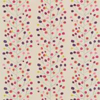 Berry Tree Fabric - Mink / Plum / Berry / Lime