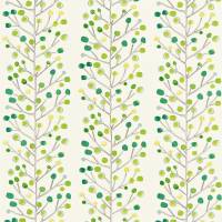 Berry Tree Fabric - Emerald / Lime / Chalk