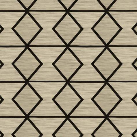 Scion Esala Fabrics Pivot Fabric - Taupe / Onyx - NESF133532 - Image 1