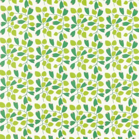 Scion Garden of Eden Fabrics Rosehip Fabric - Mint Leaf/Zest - NART121037 - Image 1