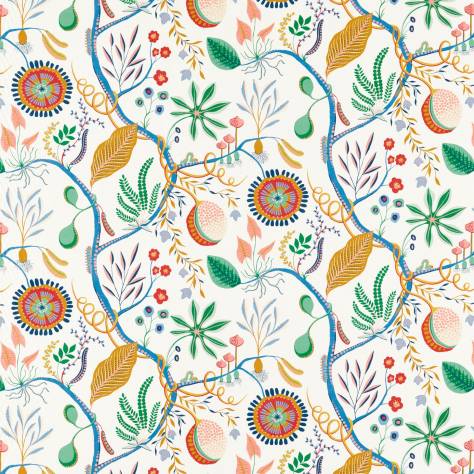 Scion Garden of Eden Fabrics Jackfruit And The Beanstalk Fabric - Popsicle - NART121043 - Image 1