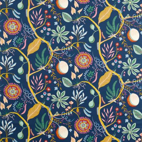 Scion Garden of Eden Fabrics Jackfruit And The Beanstalk Fabric - Midnight - NART121044 - Image 1